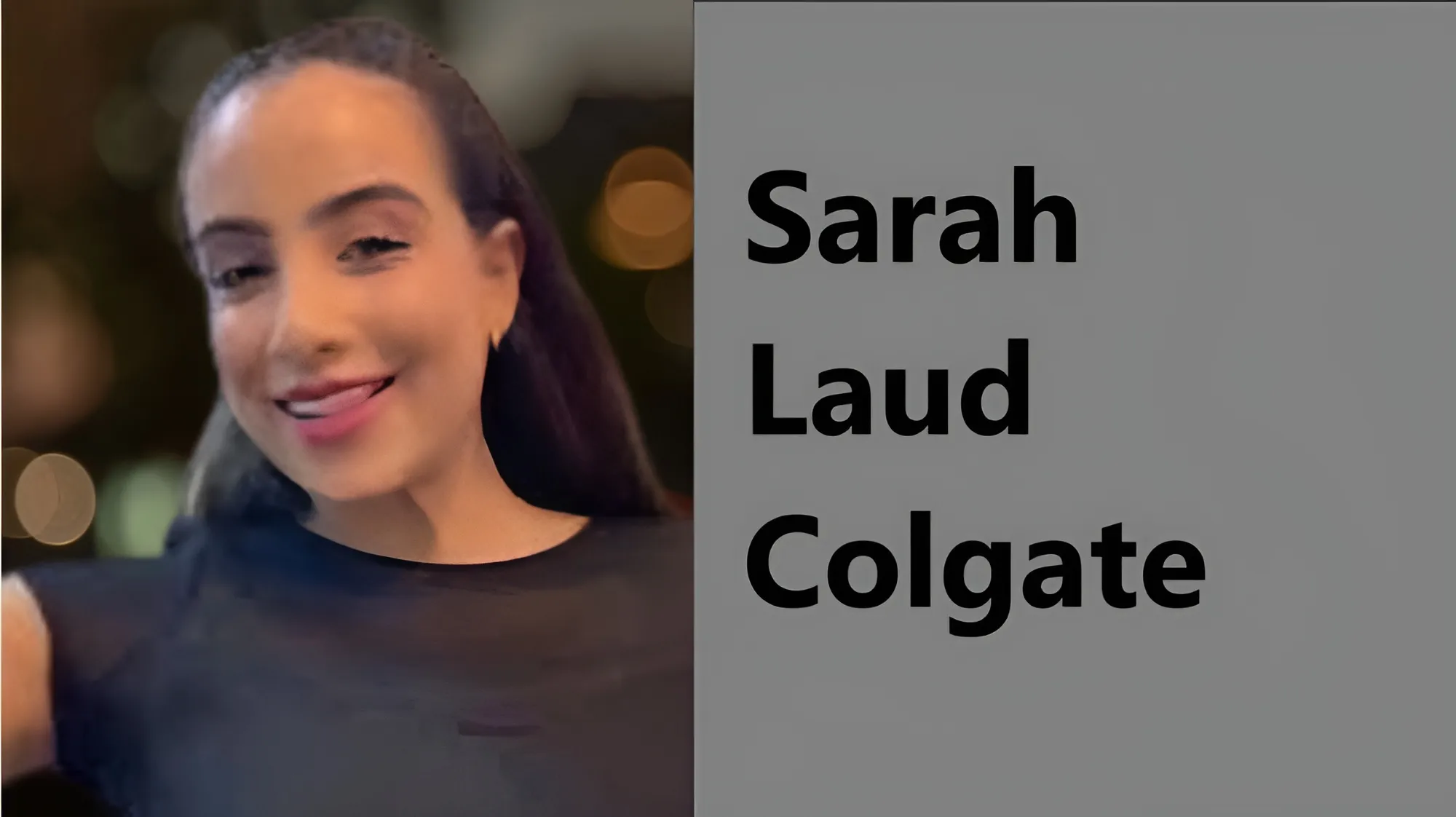 sarah laud colgate