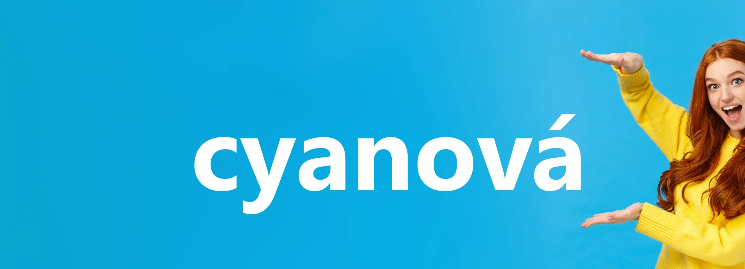 cyanová